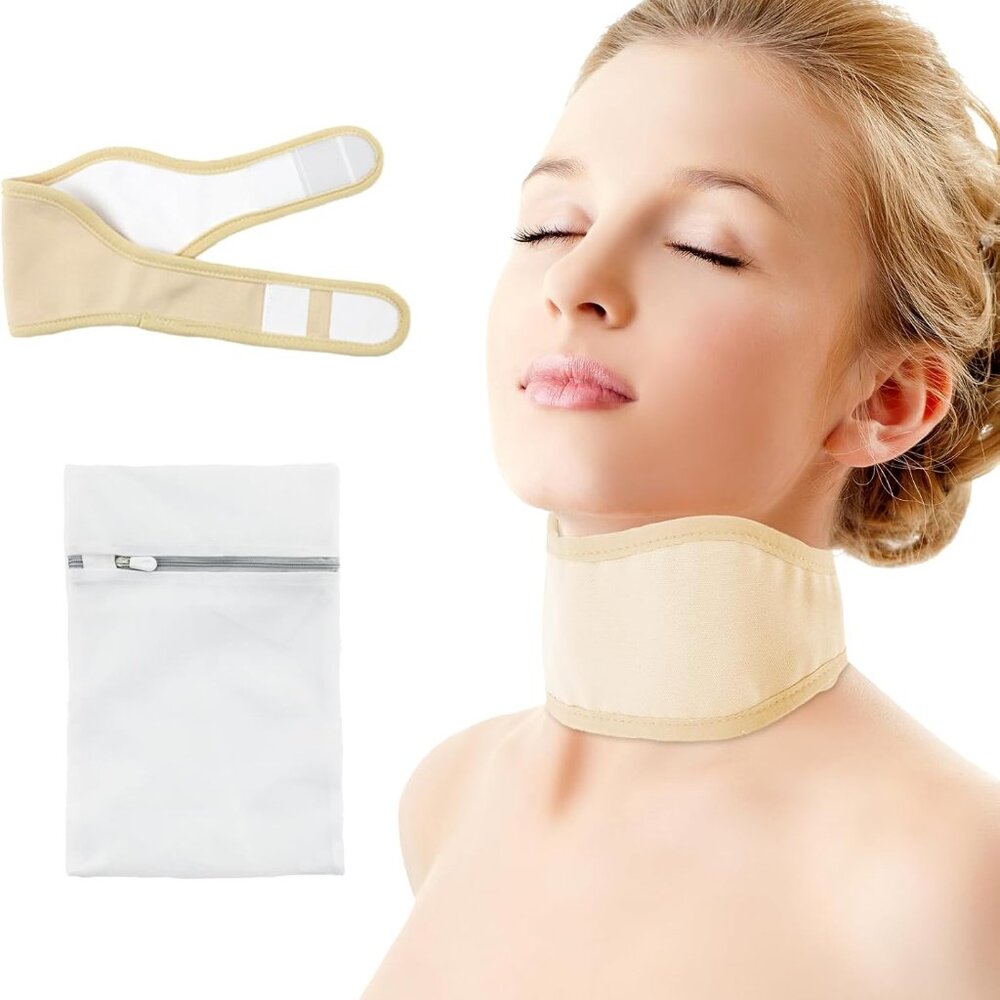 Castor Oil Neck Wrap, Reusable Castor Oil Neck Compress Packs Kit for Men Women,